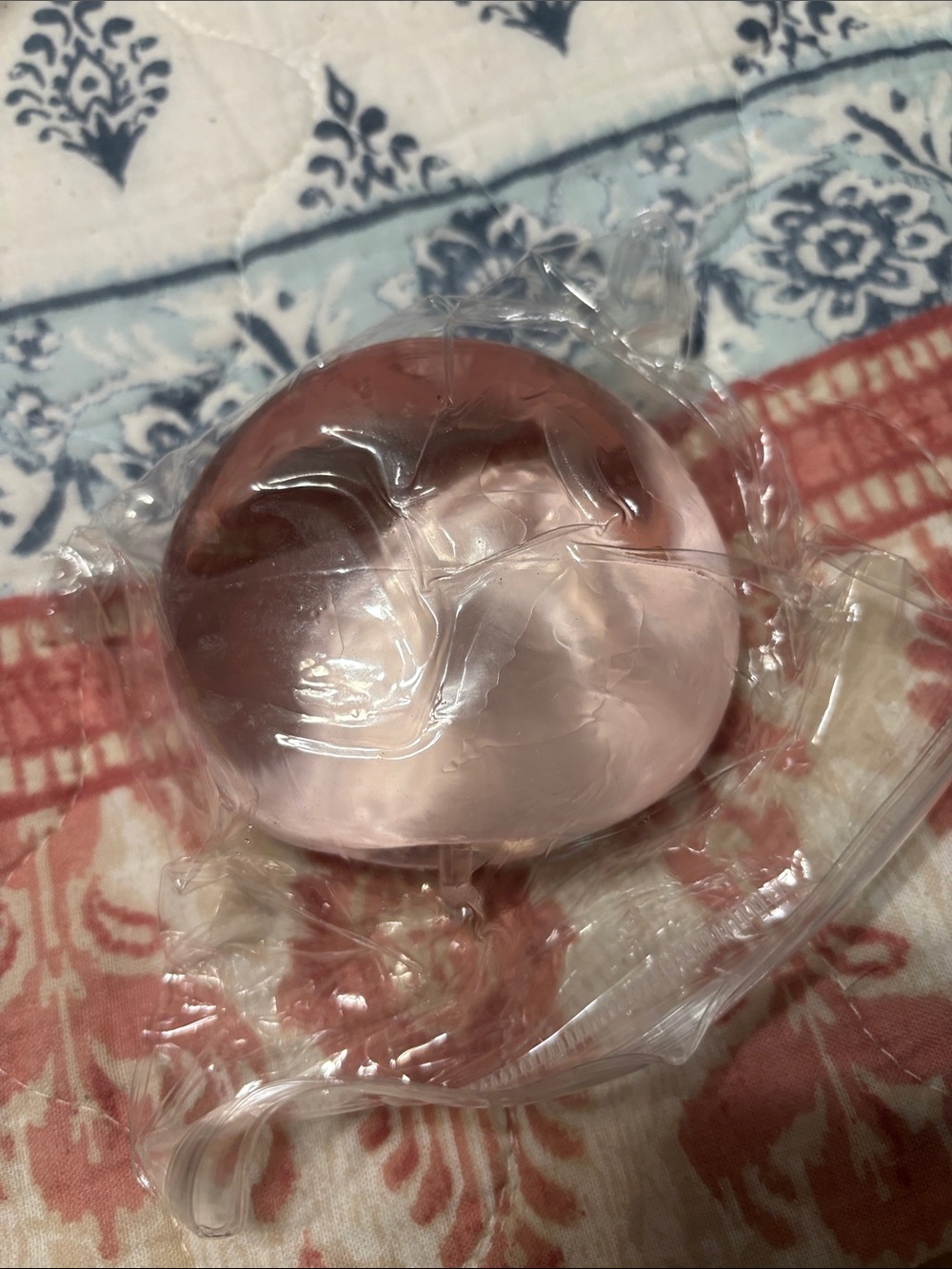 Clear Pink Sensory Gel Stress Ball for Kids